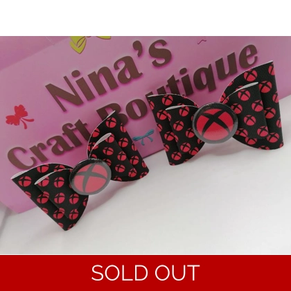 Xbox Hair Bow Set